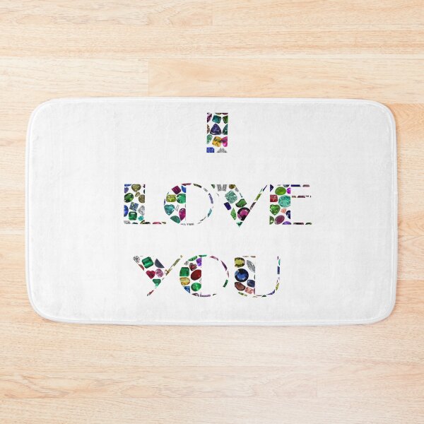 Item preview, I Love You made with Gemstones designed and sold by DigitalGemArt.