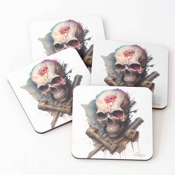 Item preview, post apocalyptic rebel skull designed and sold by Jenslemmens.