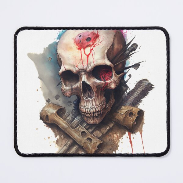 Item preview, post apocalyptic rebel skull designed and sold by Jenslemmens.