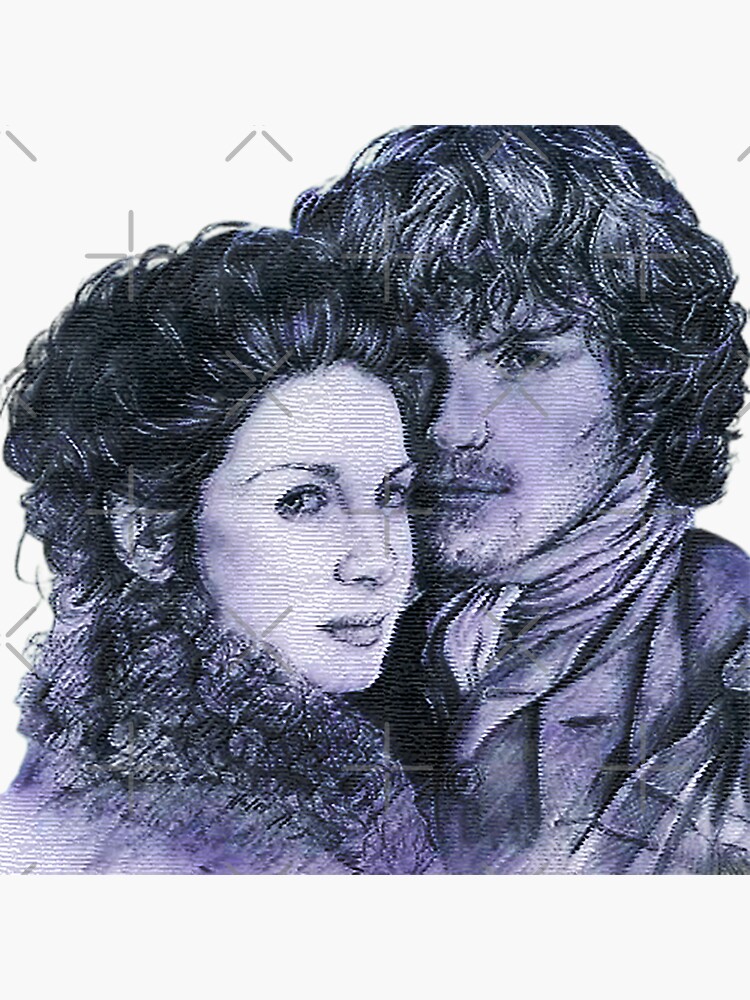 "Static Outlander Fan Portrait" Sticker for Sale by MsGrotesque Redbubble