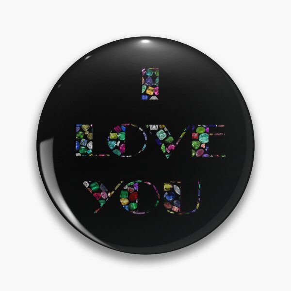 Item preview, I Love You made with Gemstones designed and sold by DigitalGemArt.