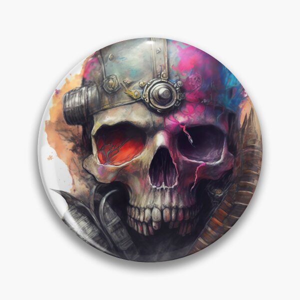 Item preview, post apocalyptic rebel skull designed and sold by Jenslemmens.