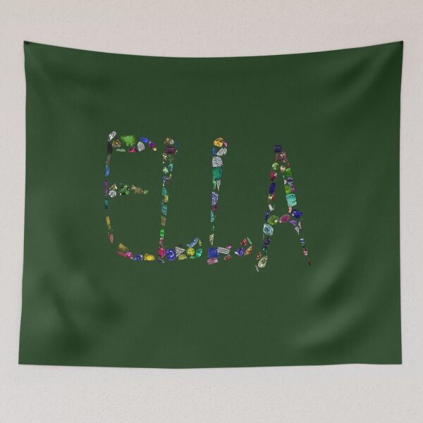 Item preview, The name ELLA made with Gemstones designed and sold by DigitalGemArt.