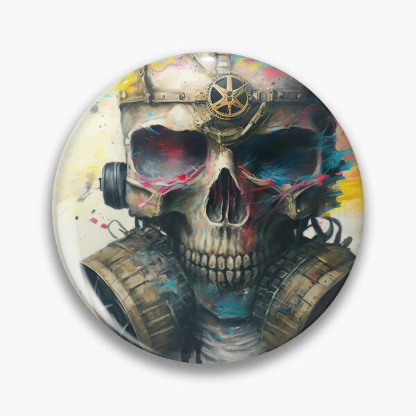 Item preview, post apocalyptic rebel skull designed and sold by Jenslemmens.