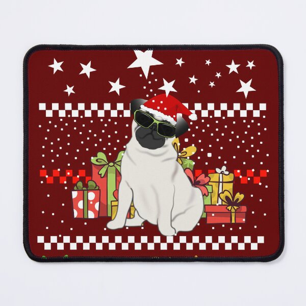 Artikelvorschau, Pug Lover, Weihnachten Mops Geschenke im Schnee entworfen und verkauft von ChrUzDesigner.
