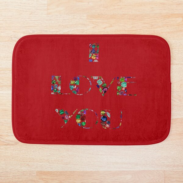 Item preview, I Love You made with Gemstones designed and sold by DigitalGemArt.