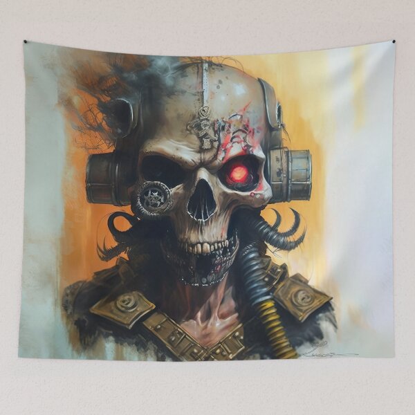 Item preview, post apocalyptic rebel skull designed and sold by Jenslemmens.