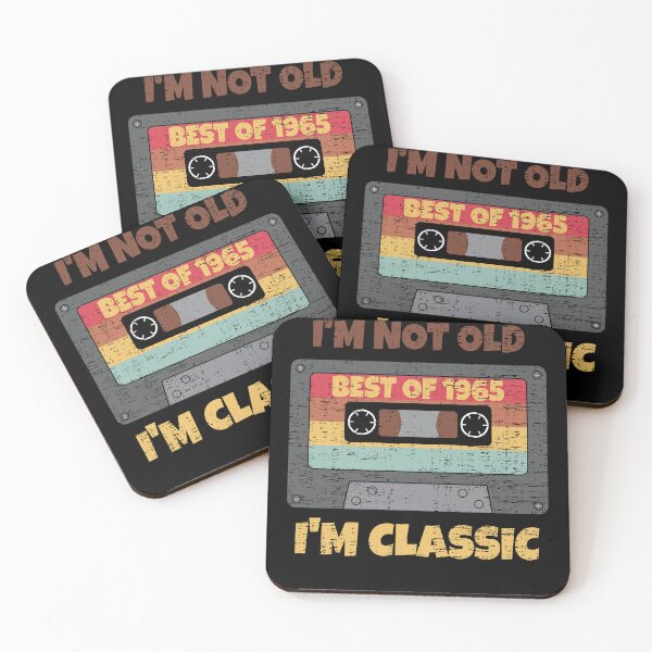 Item preview, I'M NOT OLD I'M CLASSIC BEST OF 1965 RETRO VINTAGE FUNNY DISTRESSED CASSETTE BIRTHDAY GIFT designed and sold by Kipcio.