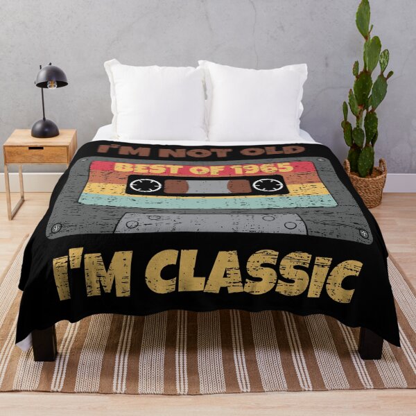Item preview, I'M NOT OLD I'M CLASSIC BEST OF 1965 RETRO VINTAGE FUNNY DISTRESSED CASSETTE BIRTHDAY GIFT designed and sold by Kipcio.