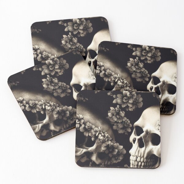 Item preview, Creepy Skull Tile 3 designed and sold by sixblackroses.