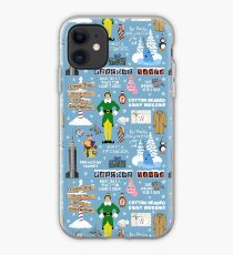 Buddy the Elf collage, Blue background iPhone Case
