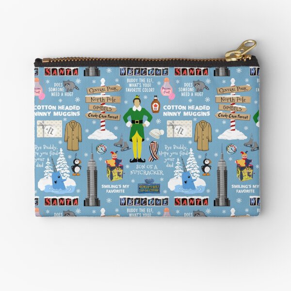 Item preview, Buddy the Elf collage, Blue background designed and sold by birchandbark.