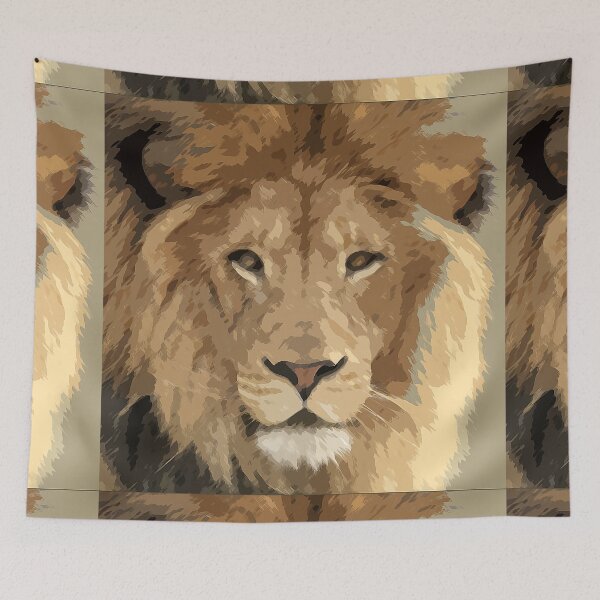 Item preview, Dramatic Lion Artwork designed and sold by janeynic.