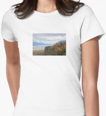 Fall Foliage at Crown Point Columbia River Gorge Women's Fitted T-Shirt