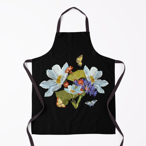 Artikelvorschau, Bouquet daisy flower butterfly a watercolor sketch black entworfen und verkauft von Yana Mustafina | Boho Soulful Designs.