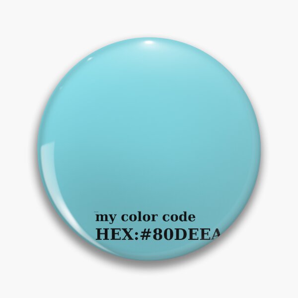 Item preview, my color code HEX:#80DEEA designed and sold by aiartoday.