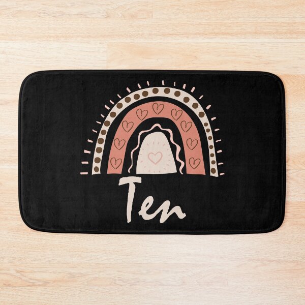 Item preview, Ten Year Old Tenth Birthday Cute Fun Doodle Boho Rainbow designed and sold by LadySaltwater.