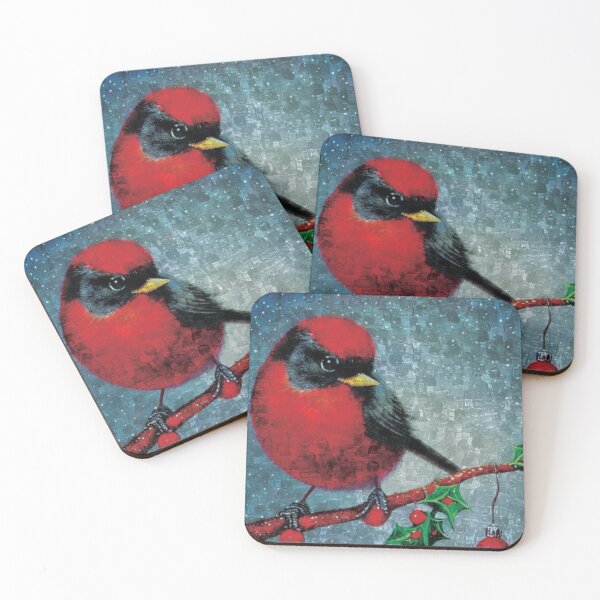 Item preview, RED ROBIN BIRD designed and sold by MicbellaArt.