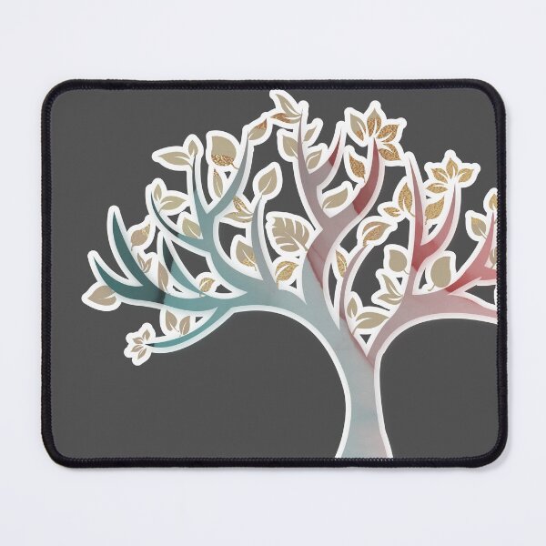 Item preview, Elegant pastel tree art for nature lovers and tree huggers Caroline Laursen original designed and sold by Caroline Laursen.