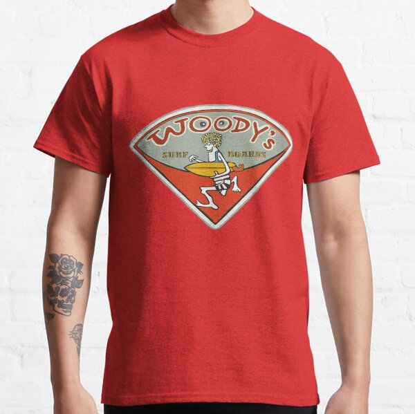 Item preview, Woody’s Surfboards vintage Surf shop logo  designed and sold by Kludoman.