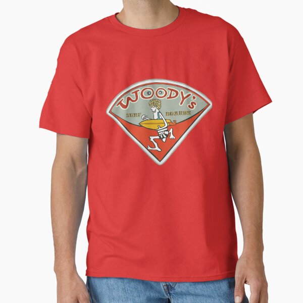 Artikel-Vorschau von Vintage Surfshop-Logo von Woody’s Surfboards, designt und verkauft von Kludoman.