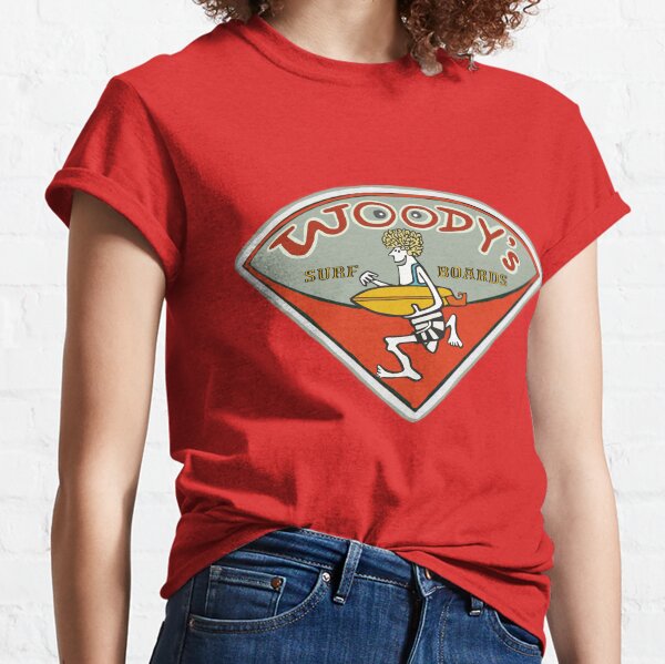Item preview, Woody’s Surfboards vintage Surf shop logo  designed and sold by Kludoman.