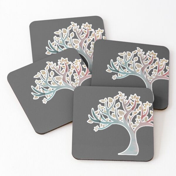 Item preview, Elegant pastel tree art for nature lovers and tree huggers  Caroline Laursen original designed and sold by Caroline Laursen.