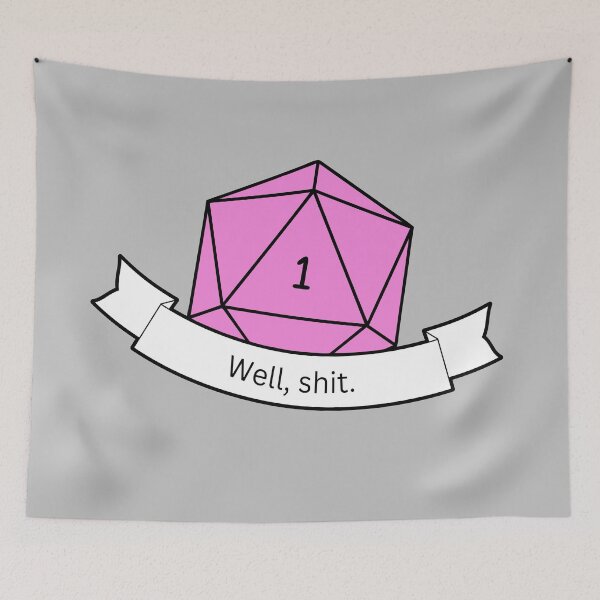 Item preview, Dungeons and Dragons Critical Fail D20 Minimal Pink designed and sold by curseten.