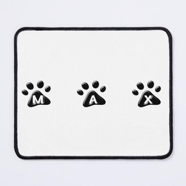 Item preview, Max - Dog Paws Font - Pet Products - Pet Bowls - Pet Bandana - Dog Mats - Cat Mats - Pet Blankets designed and sold by SouthShorePics.