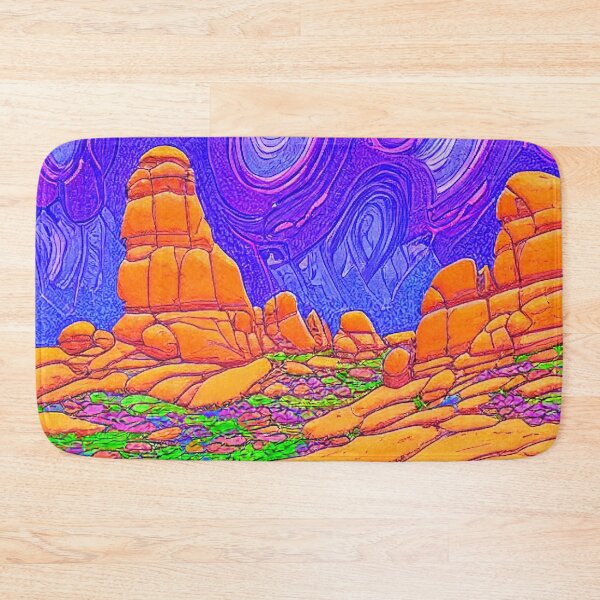 Item preview, Arches National Park Detailed Etching Styled Digital Illustration 2 designed and sold by DiatomDesigns.