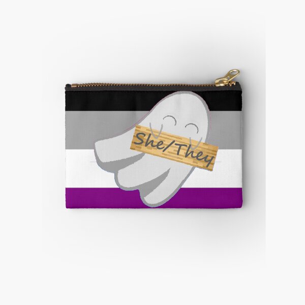 Item preview, She/They Ace Pronoun Ghost designed and sold by Forest-Bird.