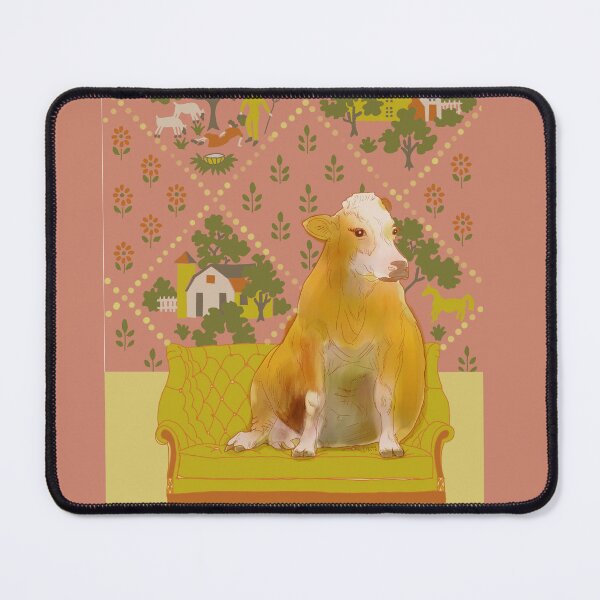 Item preview, Cow on a sofa designed and sold by donnadavisart.