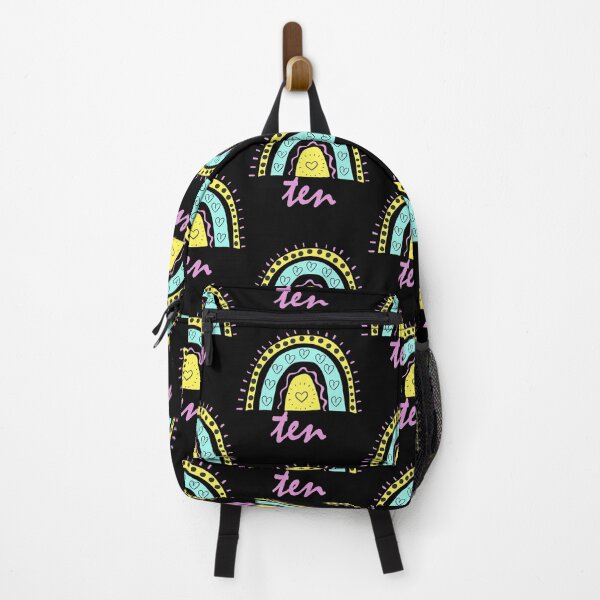 Item preview, Ten Year Old Tenth Birthday Cute Fun Doodle Boho Rainbow designed and sold by LadySaltwater.