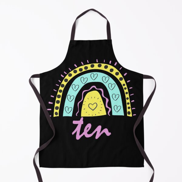 Item preview, Ten Year Old Tenth Birthday Cute Fun Doodle Boho Rainbow designed and sold by LadySaltwater.