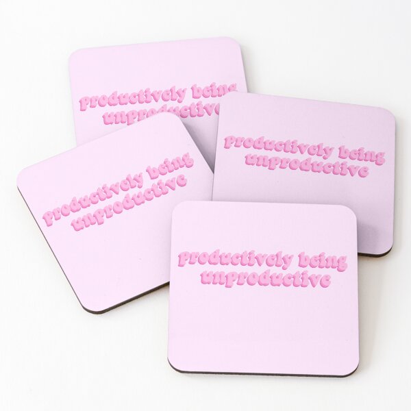 Item preview, Productively being unproductive - pink designed and sold by Cre8iveCat.