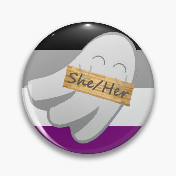 Item preview, She/Her AcePronoun Ghost designed and sold by Forest-Bird.