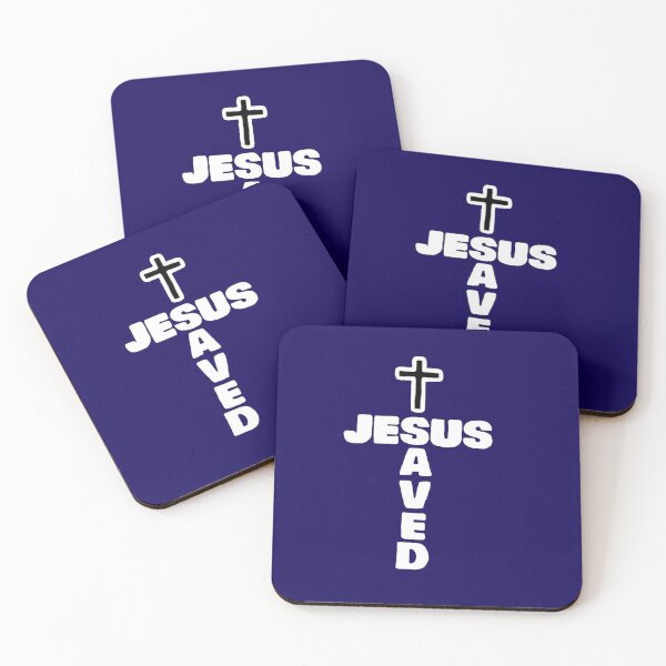 Item preview, Jesus Savd Words and Cross Symbol  BLU designed and sold by Rowena Jones.