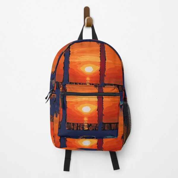 Item preview, Ocean Sunset Between Two Palm Trees designed and sold by KirtTisdale.
