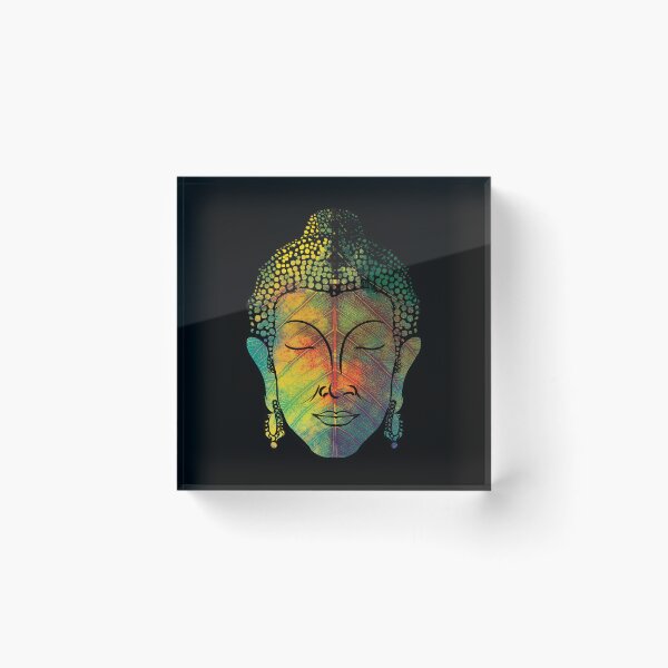 Item preview, Buddha on pipal leaf designed and sold by ramanandr.