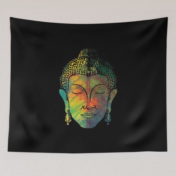Item preview, Buddha on pipal leaf designed and sold by ramanandr.
