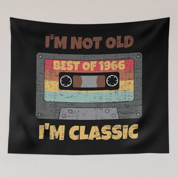 Item preview, I'M NOT OLD I'M CLASSIC BEST OF 1966 RETRO VINTAGE FUNNY DISTRESSED CASSETTE BIRTHDAY GIFT designed and sold by Kipcio.