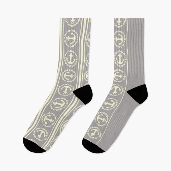 Item preview, Gray Nautical Cream Stripes 9 of 9 designed and sold by ChristinasMess.