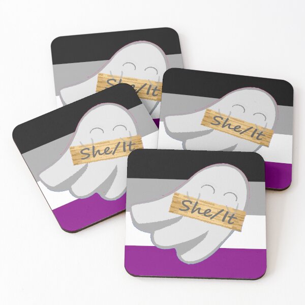 Item preview, She/It Ace Pronoun Ghost designed and sold by Forest-Bird.