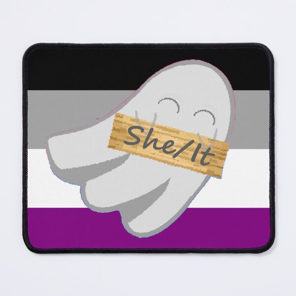 Item preview, She/It Ace Pronoun Ghost designed and sold by Forest-Bird.