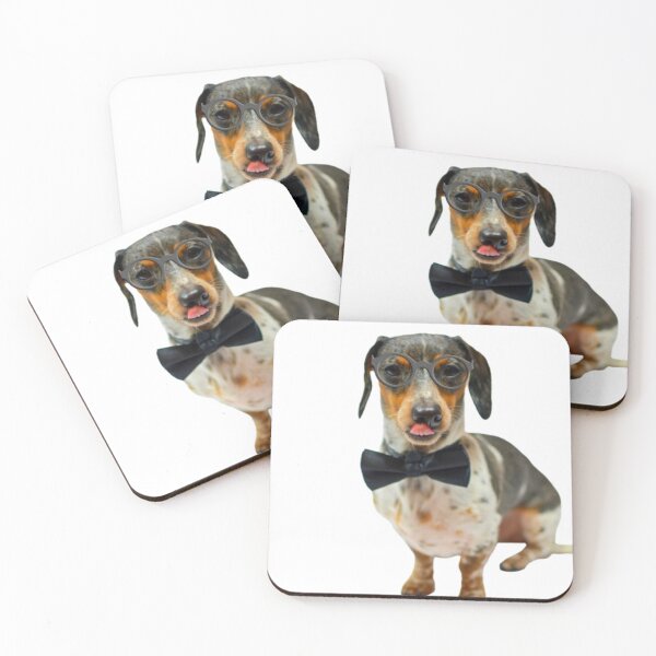Item preview, Funny dog with glasses and a bow designed and sold by Quality-goods.