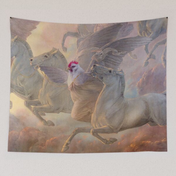 Item preview, Hen Triumphant designed and sold by MuseumOfFineArtChickens GiftShop.