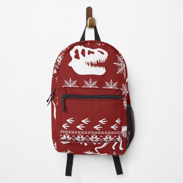 Item preview, T-Rex Skull, Dinosaur Skeletons, Winter Pattern, Christmas Dino designed and sold by iHeartDinosaurs.