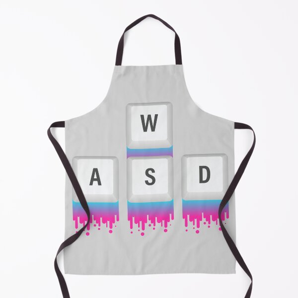 Item preview, WASD Neon Paint Drip Gradient Gaming Keyboard designed and sold by curseten.