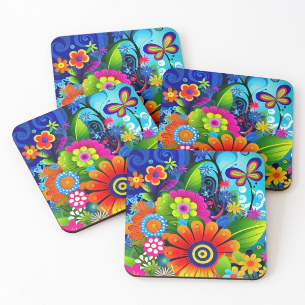 Item preview, Nature scenery art, happy, energizing, psychedelic, goofy, funky, groovy, colorful, colourful contemporary designed and sold by theplanetlove.