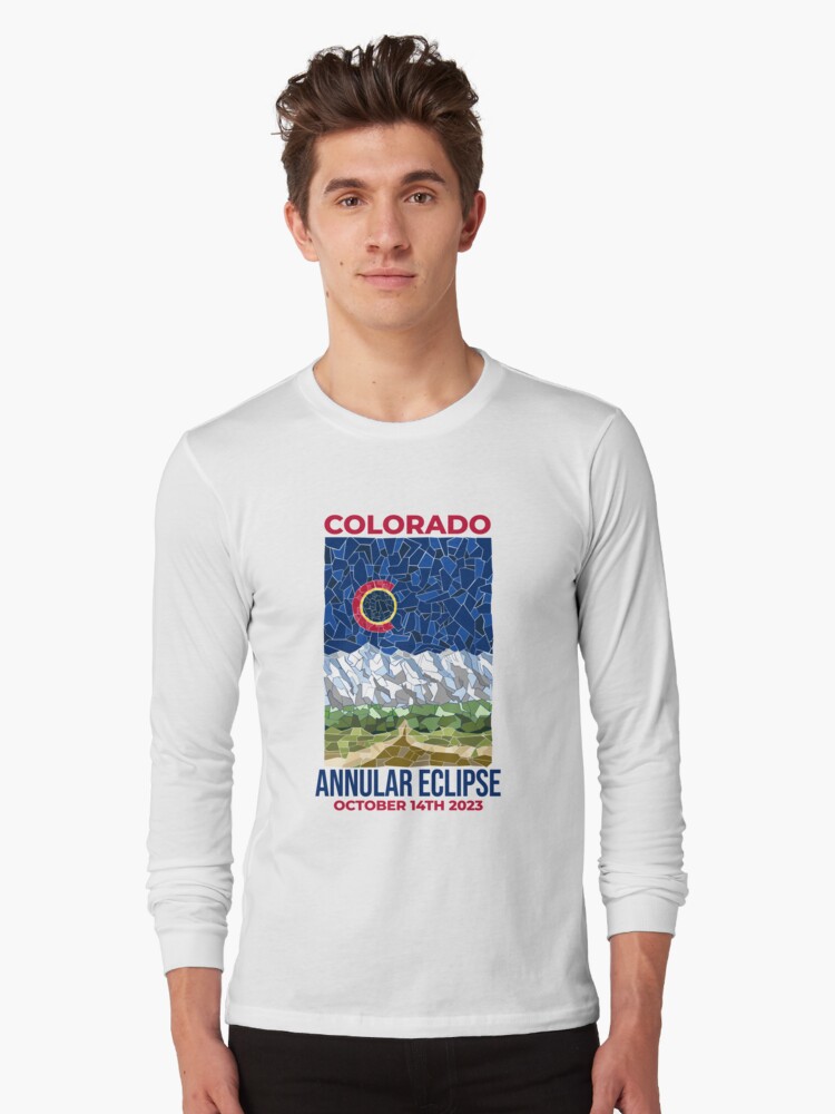 Thumbnail 1 of 5, Long Sleeve T-Shirt, Colorado Annular Eclipse 2023 designed and sold by Eclipse2024.